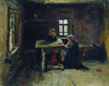 小屋の中 1878年 イリヤ・レーピン Oil Paintings